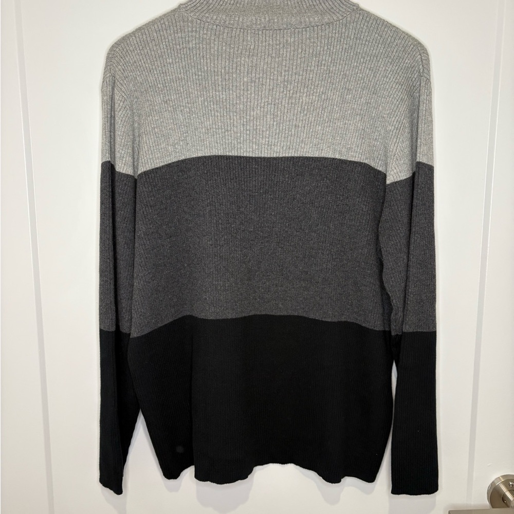 Charter Club Women’s Gray and Black Crewneck Sweater | Office NWT Basic - Picture 4 of 7